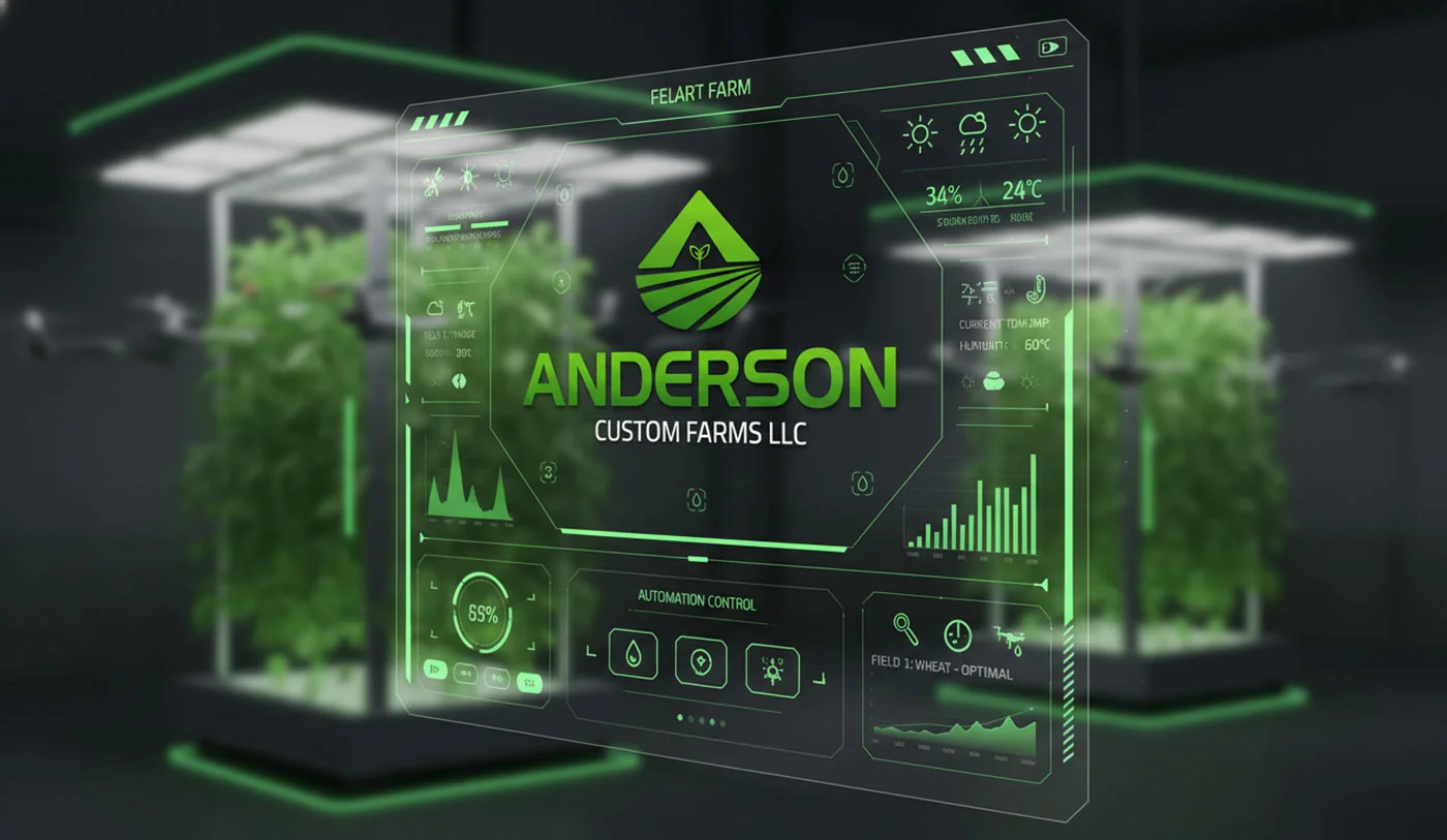 Anderson Custom Farms Sustainable Farming Branding Design