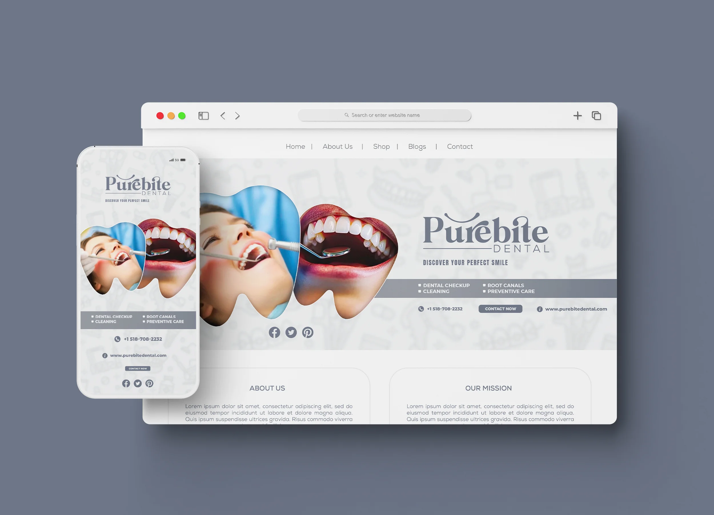 Purebite Dental Care Brand Identity System