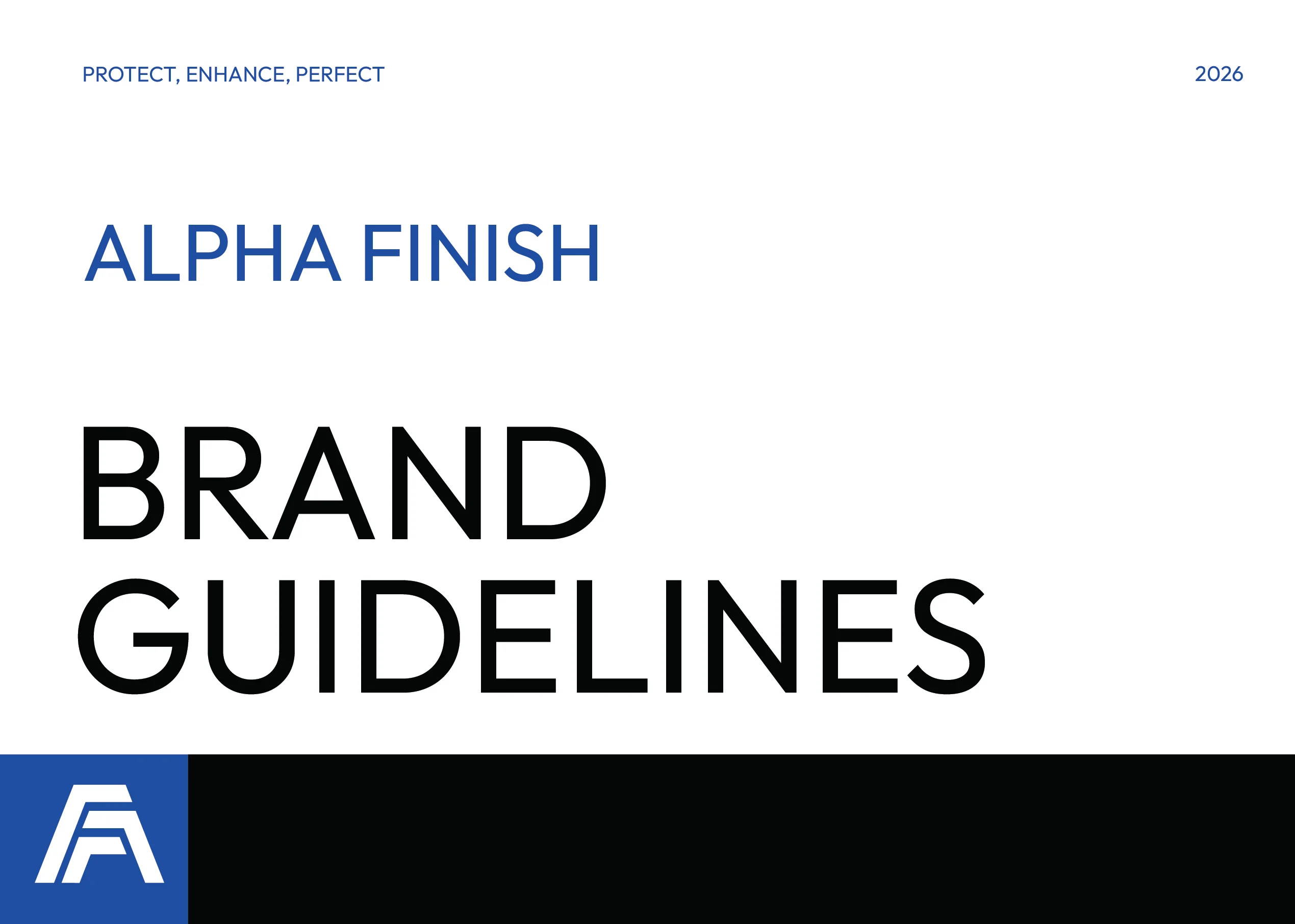 Alpha Finish Branding Design