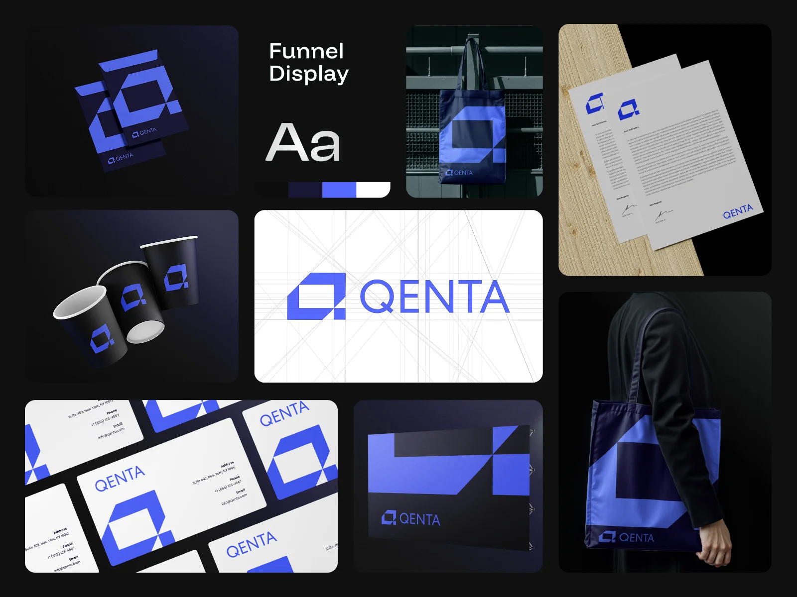 QENTA Structural Visual Identity & Brand Guideline Design