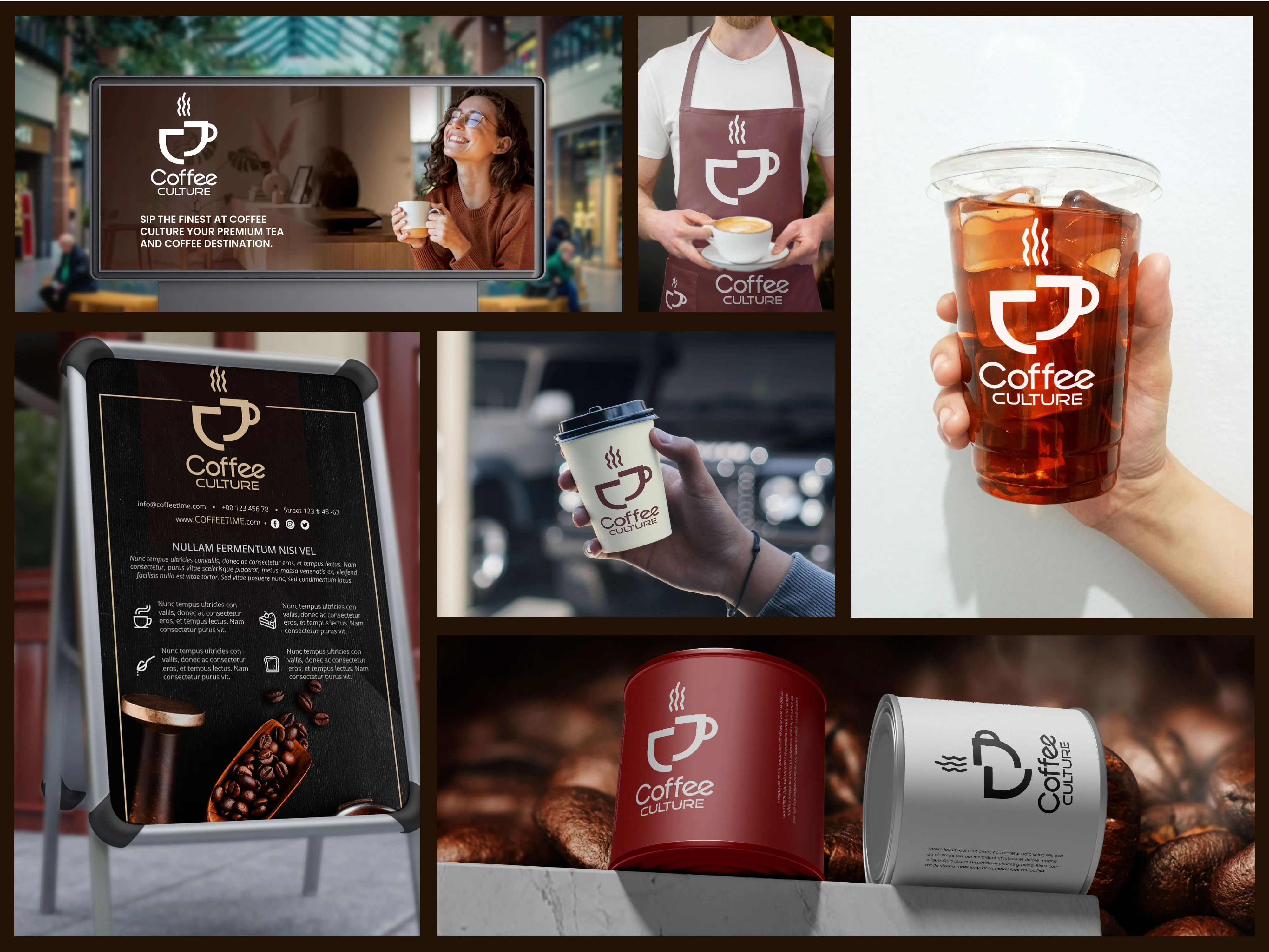 Coffee Culture Café Brand Guideline Design