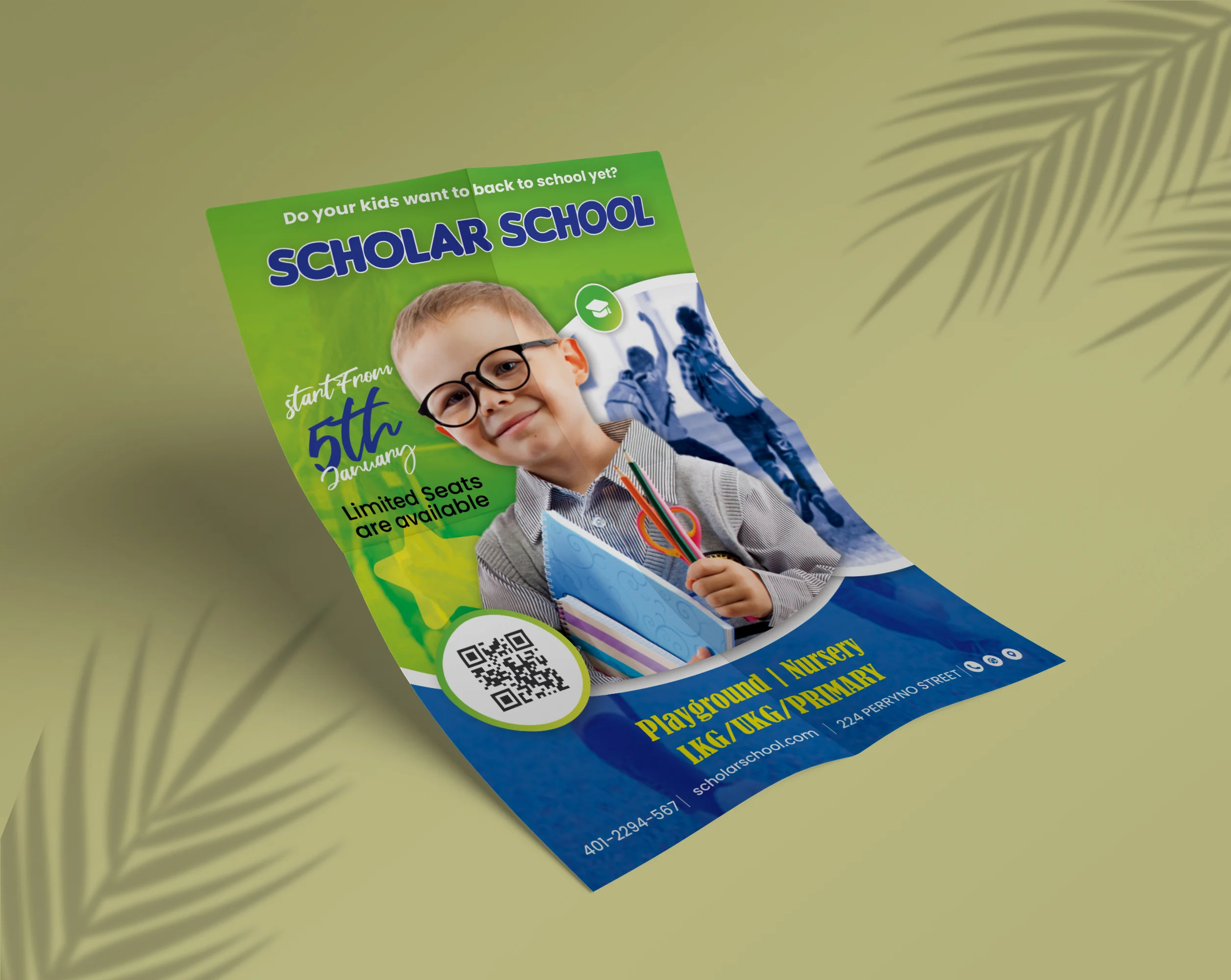 School Admission Promotion Flyer Design