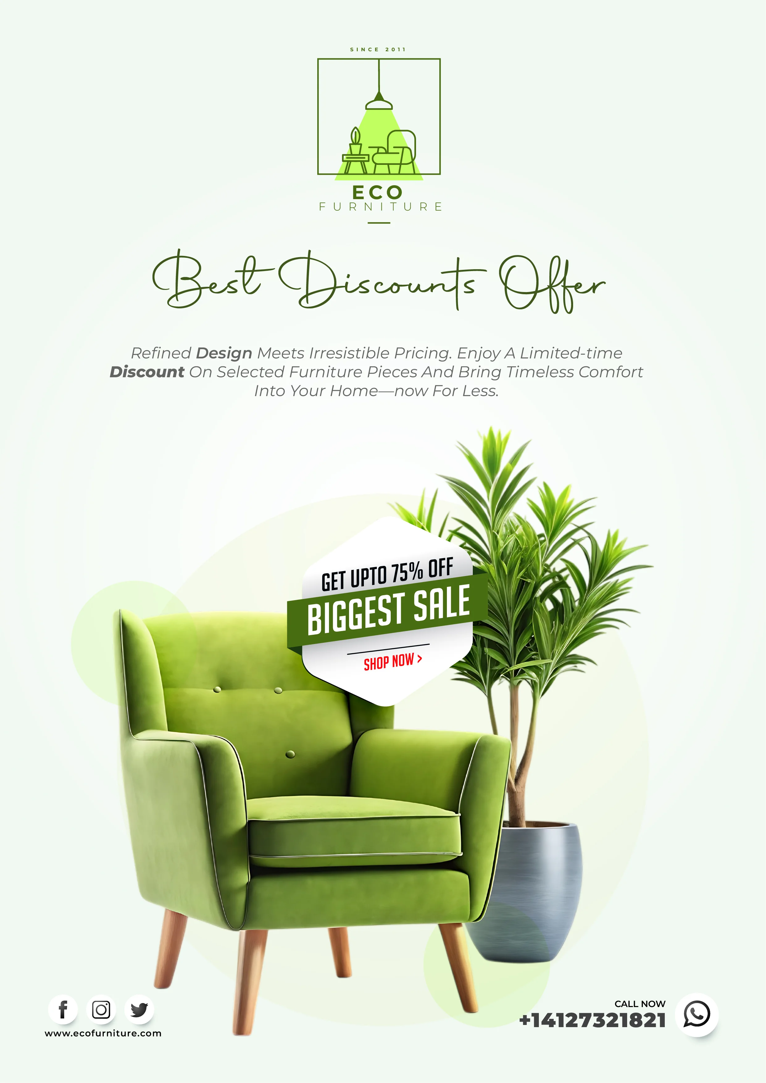 Modern Furniture Promotional Flyer Design