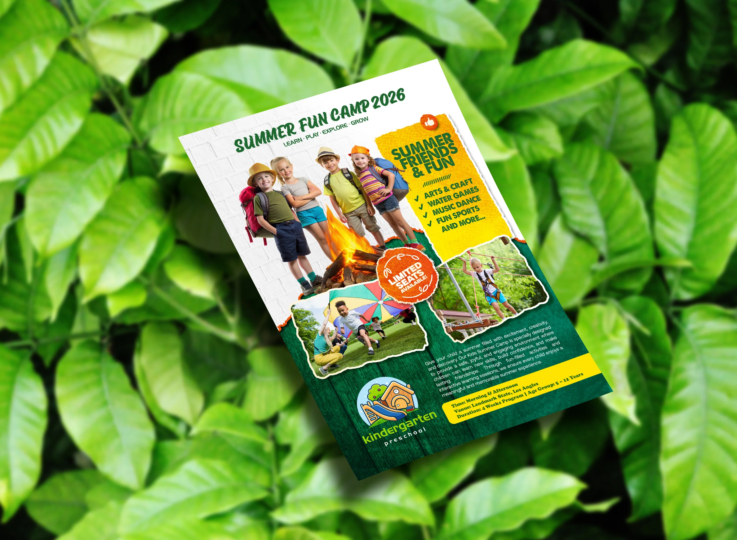 Summer Fun Camp 2026 Flyer Design