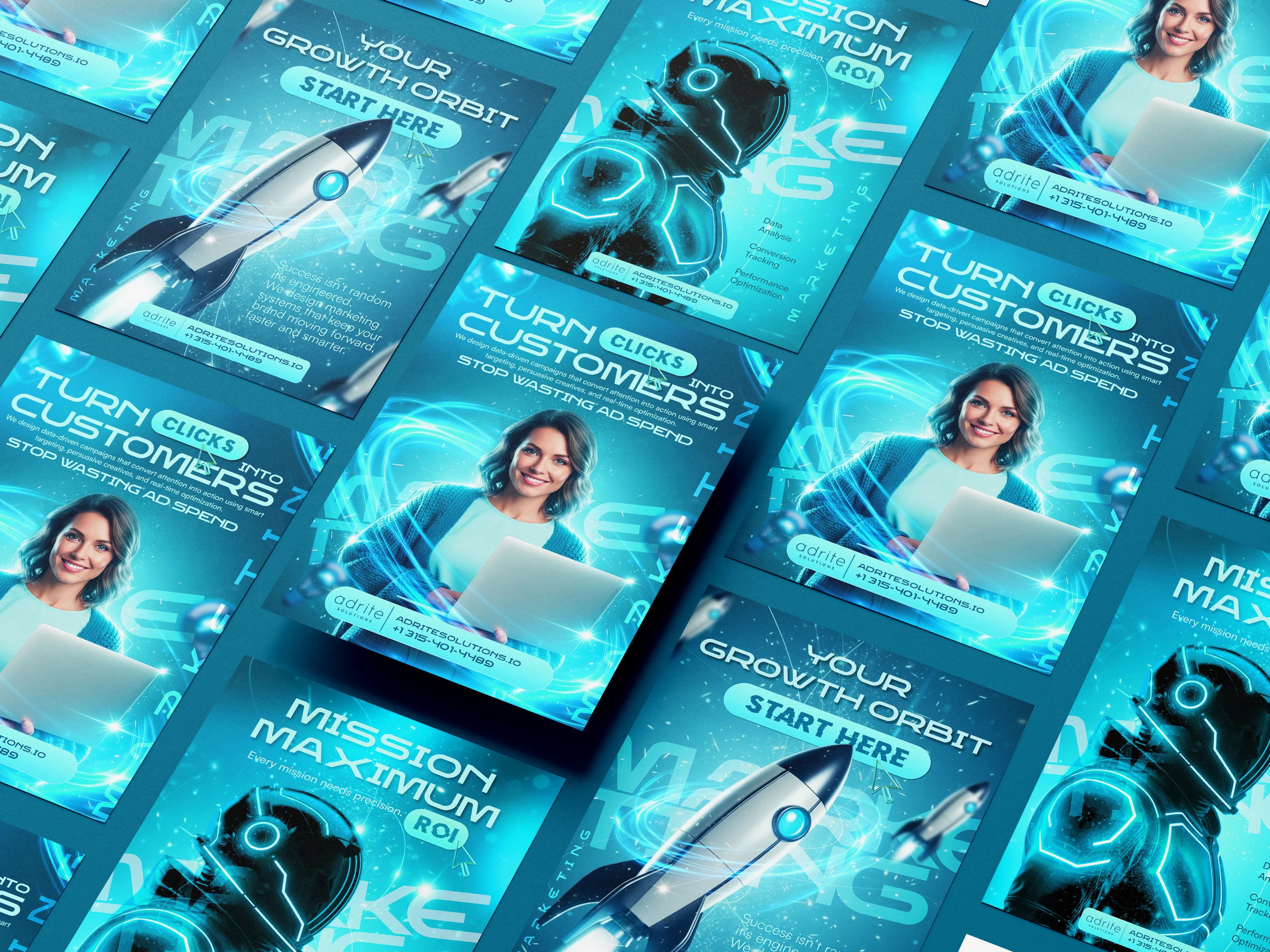 Adrite Agency Marketing Flyer Design