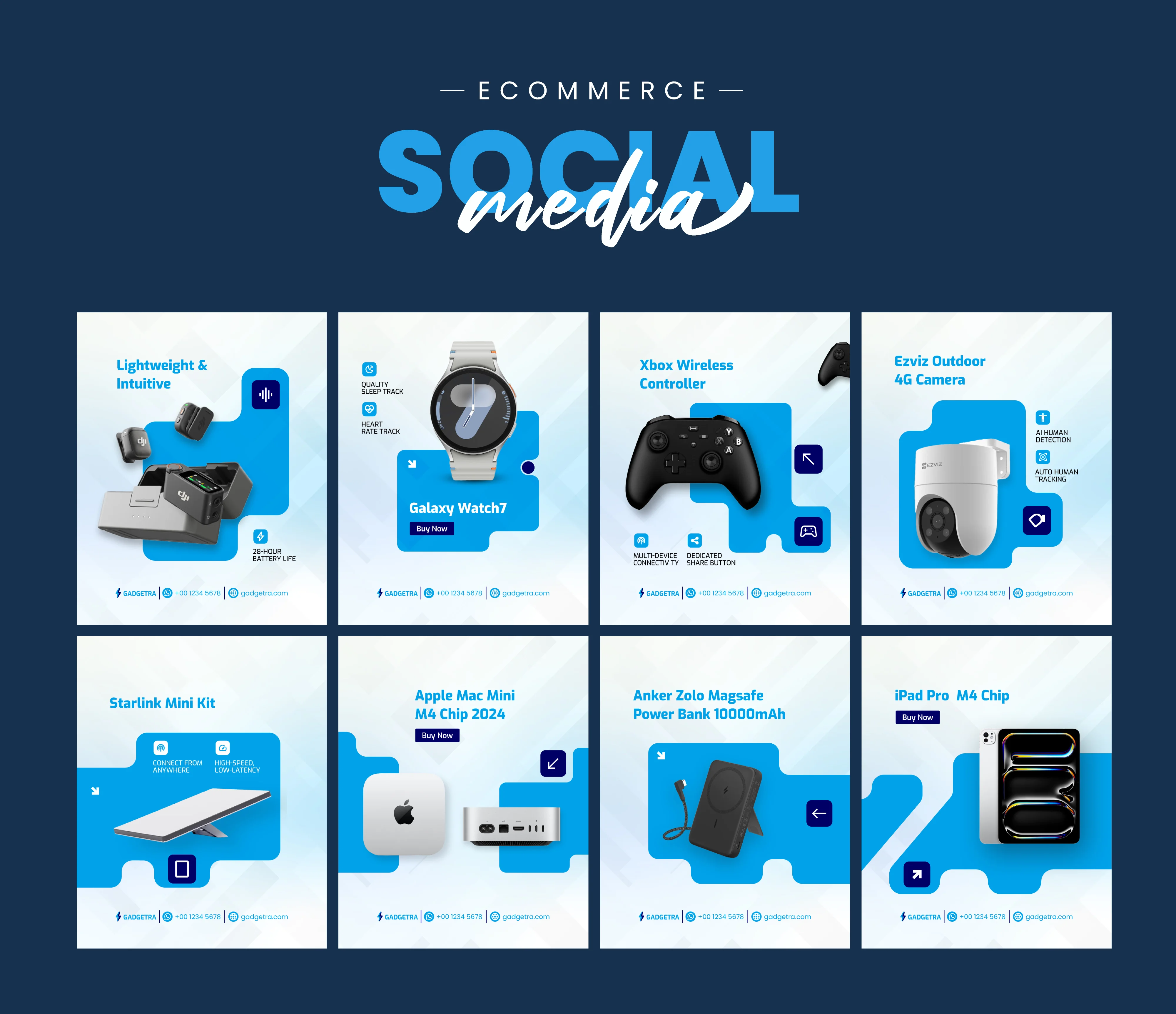 GADGETRA Tech Product Social Media Design