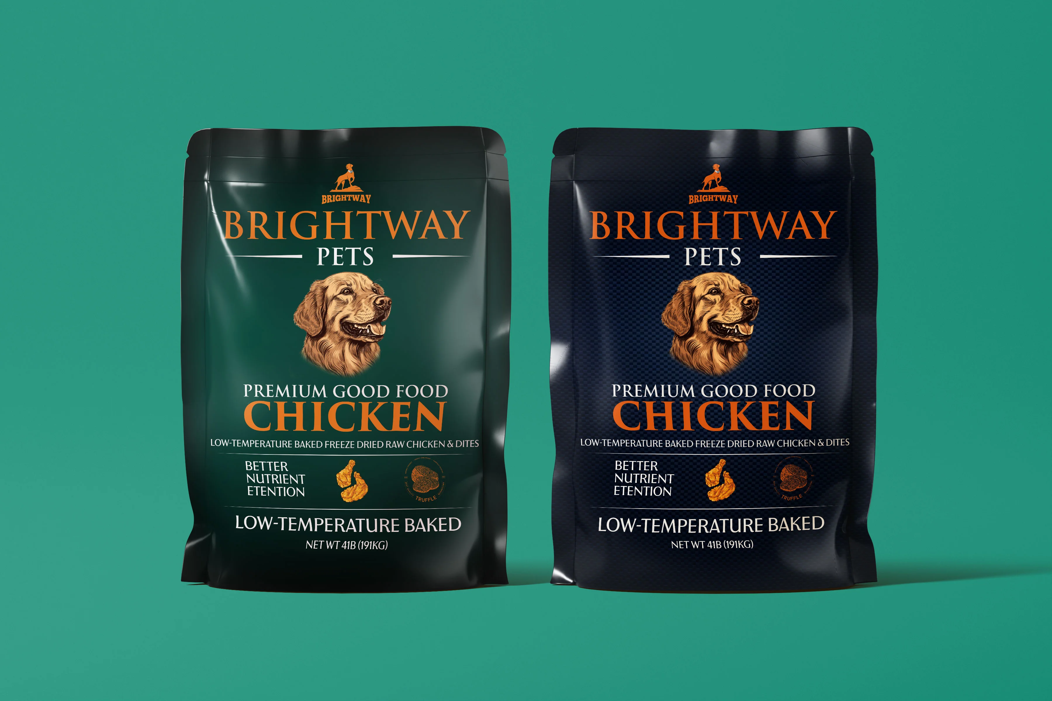 Brightway Pets Premium Chicken Pouch Packaging Design