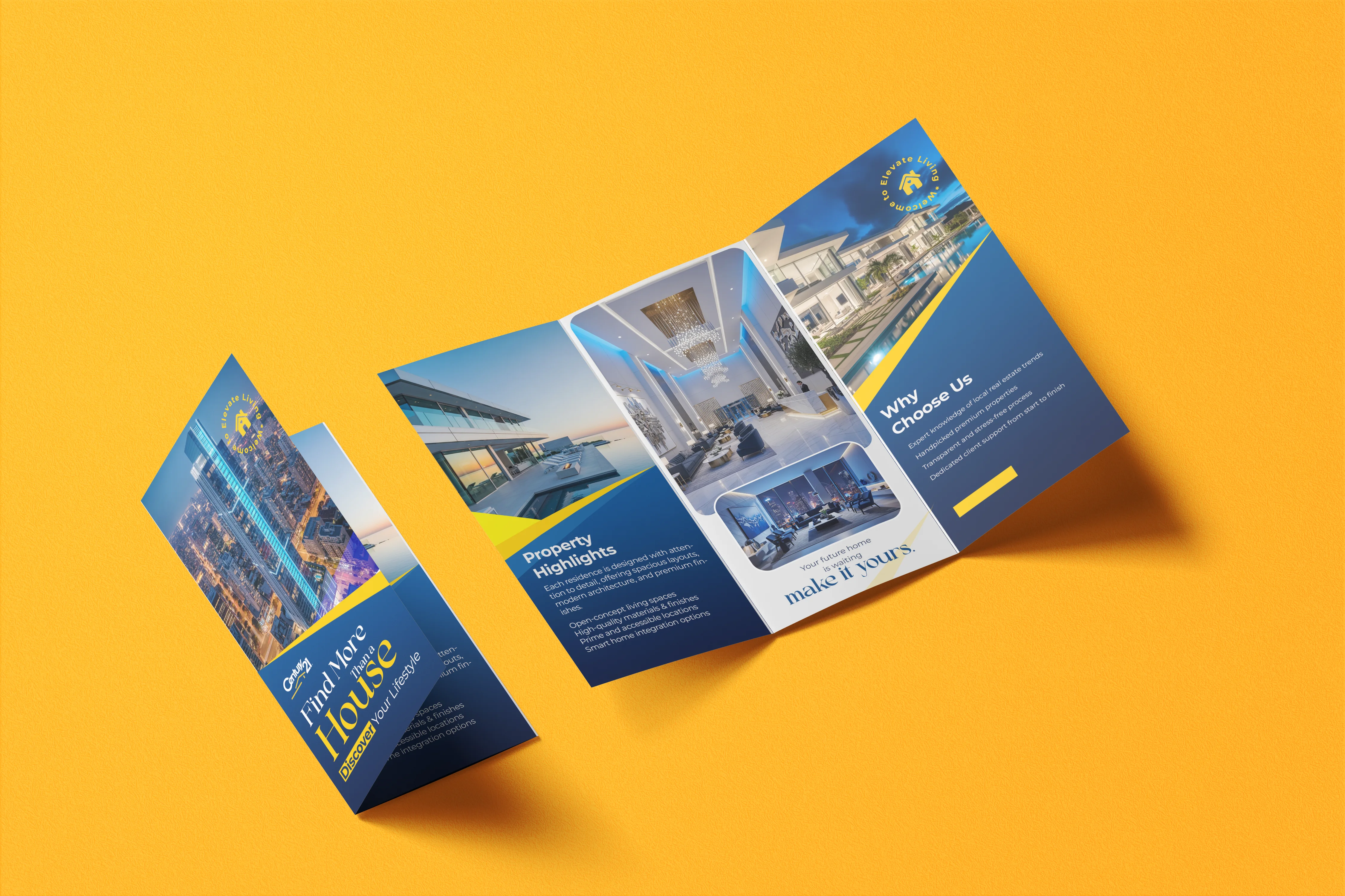 Century 21 Real Estate Tri-Fold Brochure Design