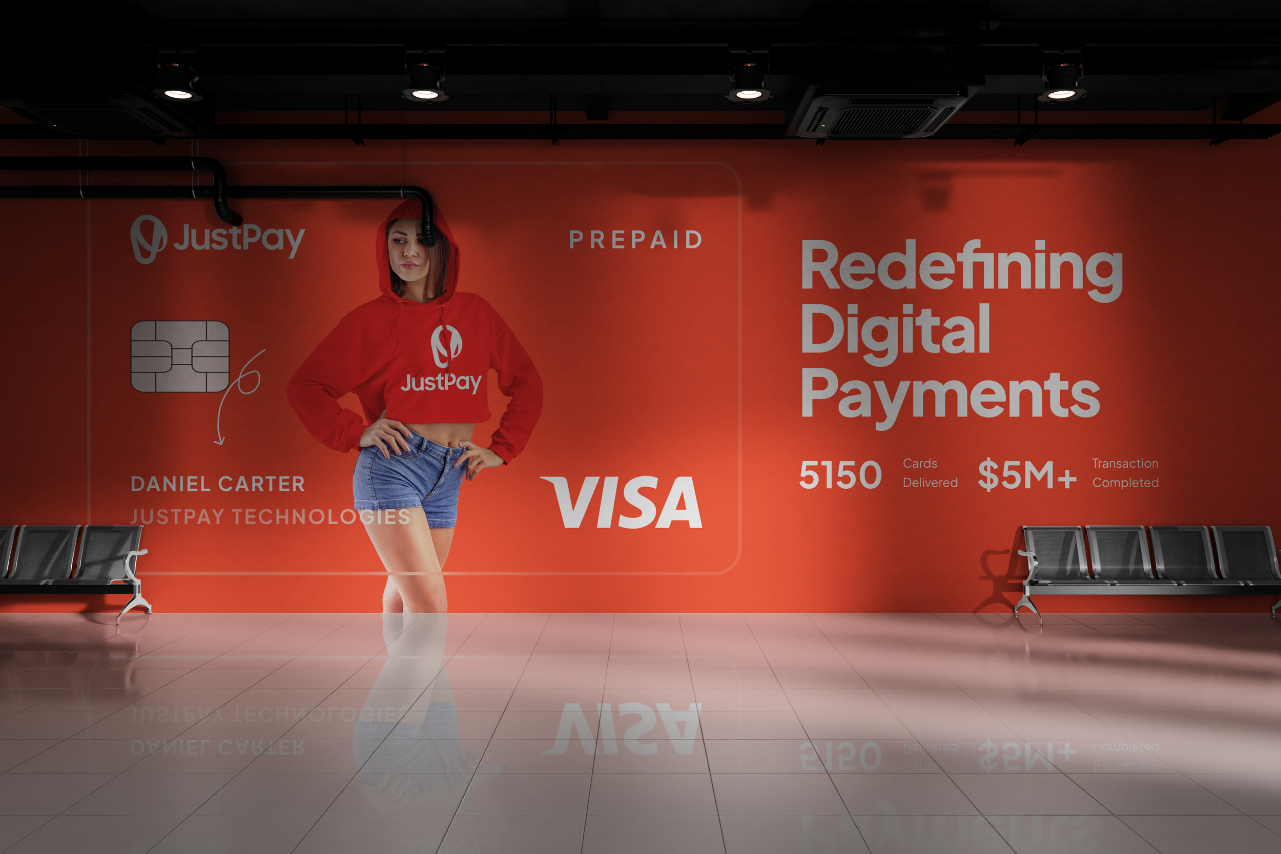JustPay Digital Payment Platform Brand Identity Design