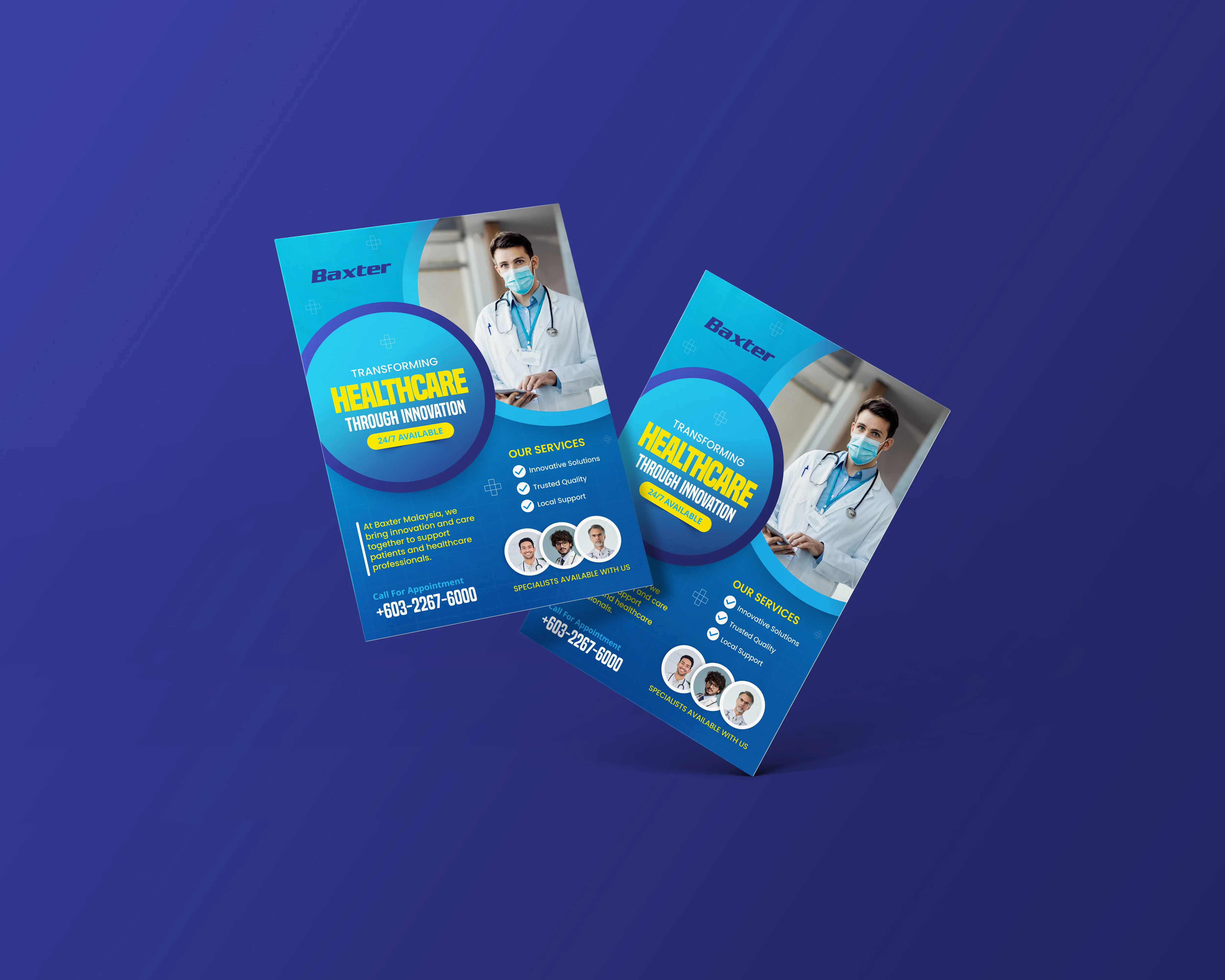 Baxter Healthcare Flyer Design