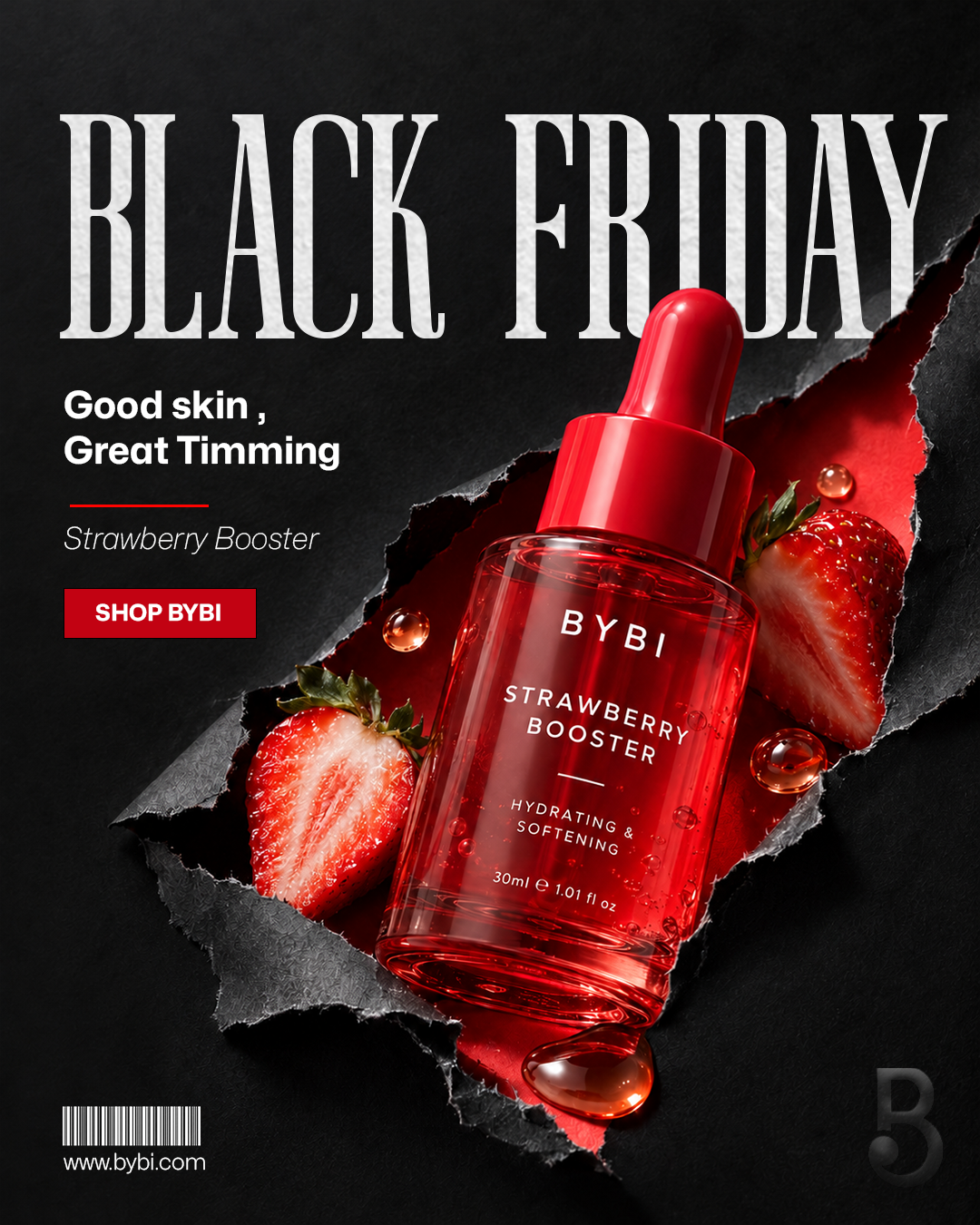 BYBI – Black Friday Skincare Social Media Ad Design