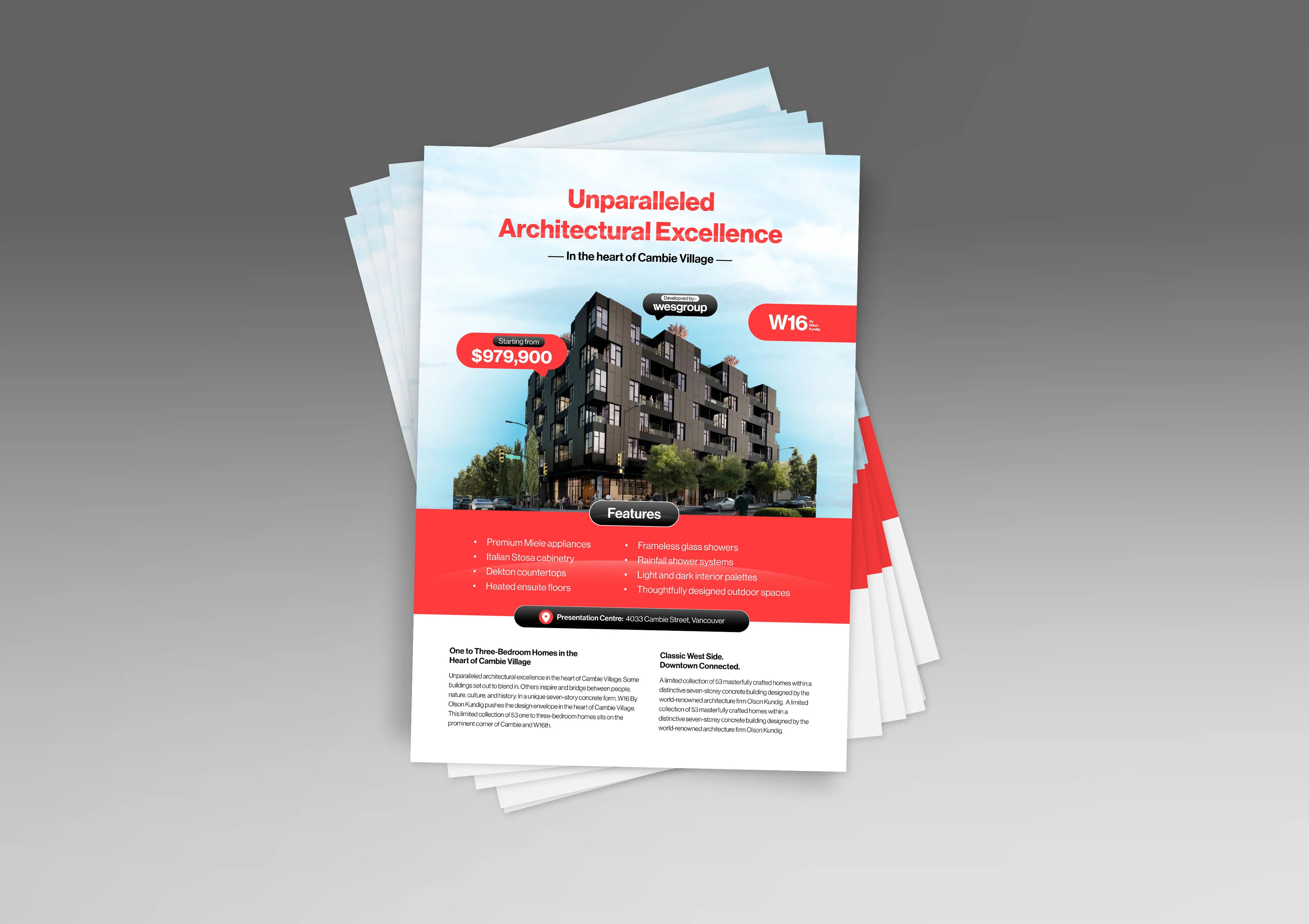 Wesgroup Properties – Real Estate Flyer Design