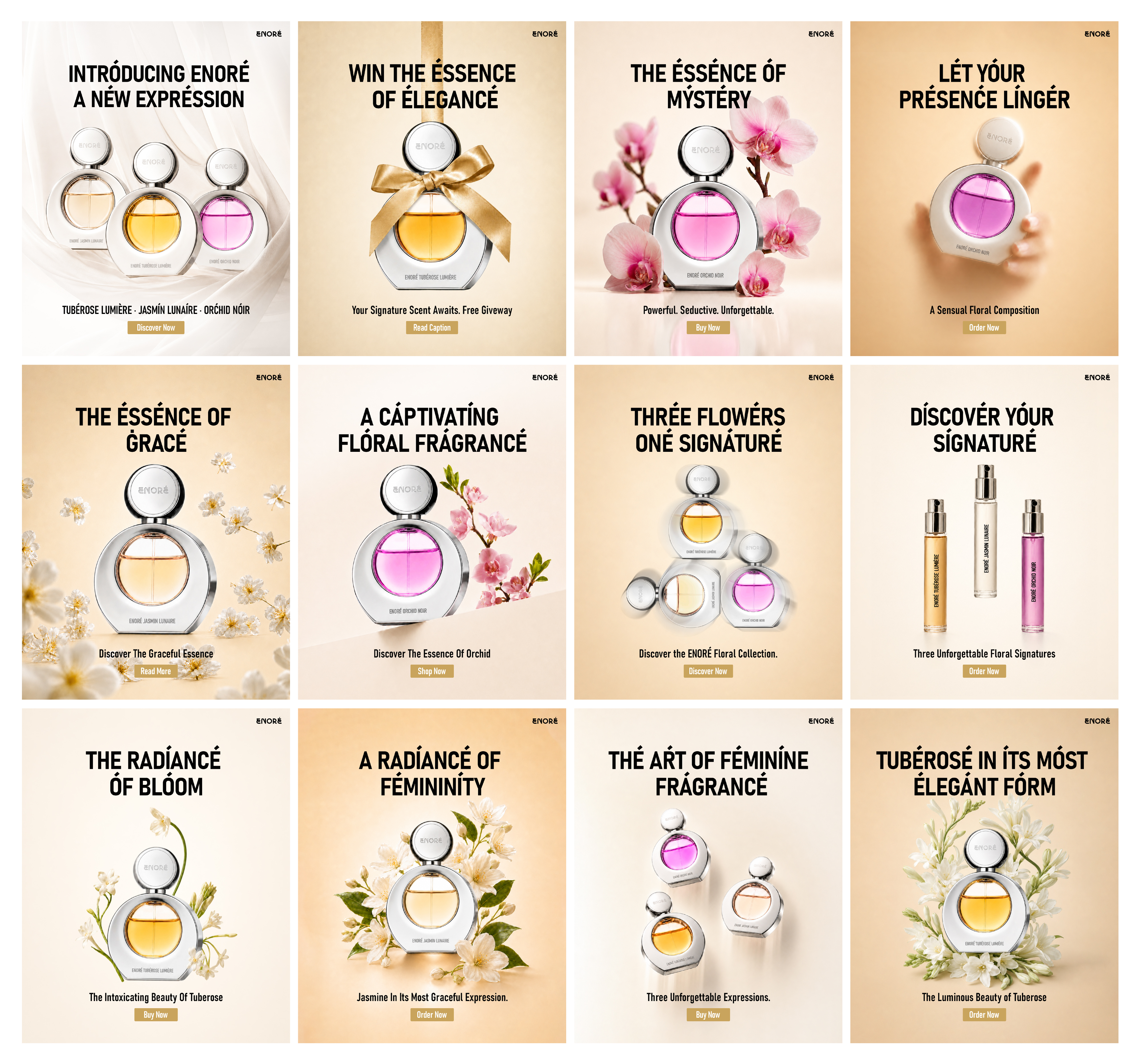 ENORE – Luxury Perfume Social Media Post Design